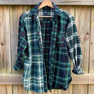 GAP Patchwork Flannel Cozy Vintage Shirt